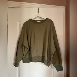 OAK + FORT Olive Green Men's Sweater